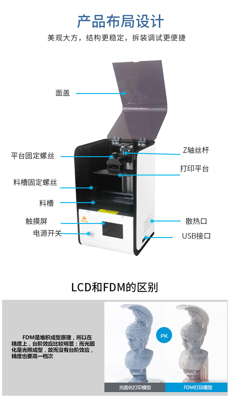 桌面級光固化3D打印機(jī)(圖9) 桌面級光固化3D打印機(jī)(圖9)